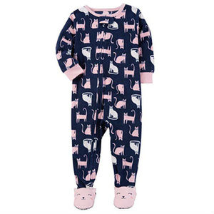 NWT Carter's Cat Kitty Fleece Footie Pajamas 4T